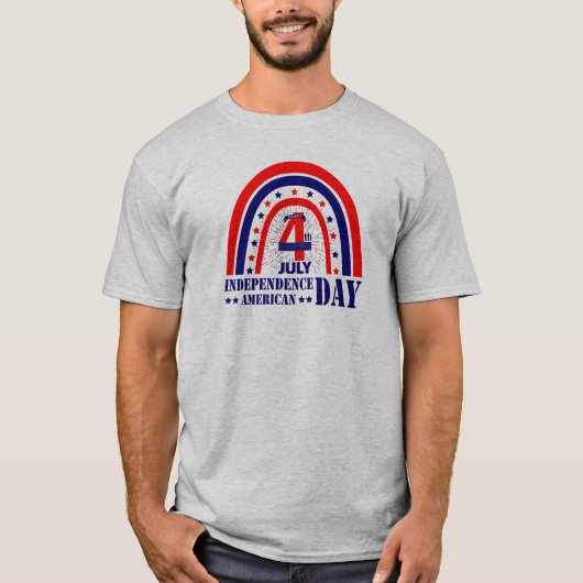 Happy Independence day USA 4 7月11日(月) Tシャツ (正面)
