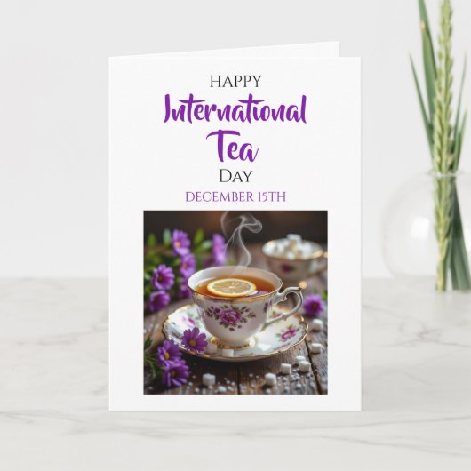 Happy International Tea Day | December 15th カード (正面)