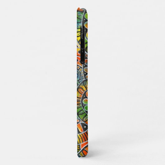 Happy iPhoneアクリル絵を描手円モダン Case-Mate iPhoneケース (裏面/左)