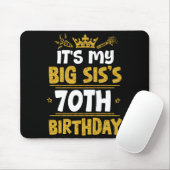 Happy Its My Big Siss 70th Birthday 1955 70 Years  マウスパッド (マウス)
