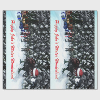 Happy John's Winter Wonderland Geschenkpapier ラッピングペーパー