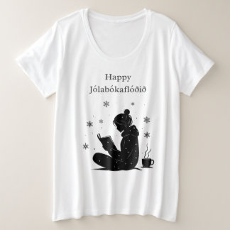 Happy Jolabokaflod – アイスランド語ブックフラッドギフト プラスサイズTシャツ