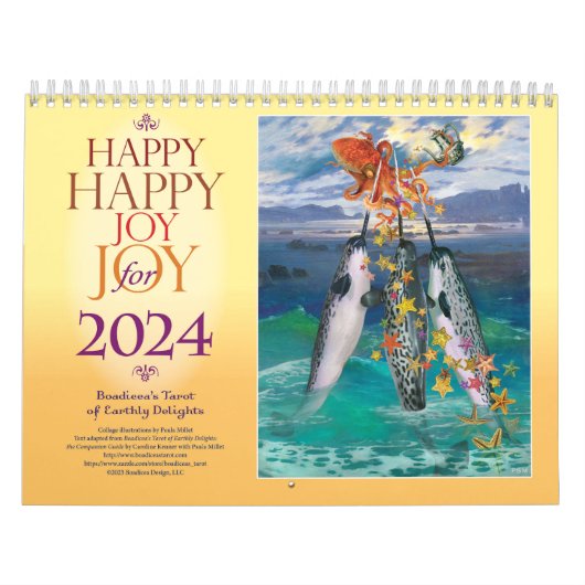 Happy Joy 2024タロットカレンダー カレンダー (カバー)