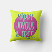 Happy Joyous & Free Recovery Slogan クッション (裏面)