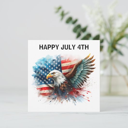 Happy July 4th Eagle カード (スタンド正面)