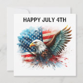 Happy July 4th Eagle カード (正面)