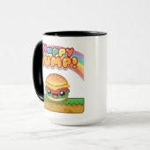 Happy Jump Burger Title Style マグカップ (正面左)