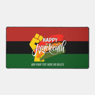 HAPPY JUNETEENTH パンアフリカニズム デスクマット
