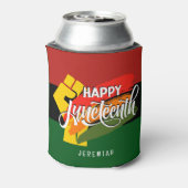 HAPPY JUNETEENTH パンアフリカン 缶クーラー (缶裏面)