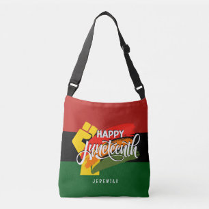 HAPPY JUNETEENTH パン・アフリカニズム クロスボディバッグ