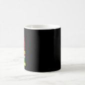 Happy Junetifyは私の独立の日ピンクの黒 コーヒーマグカップ (中央)