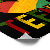 Happy Junetifyは私の独立の日フリーブラック ポスター (角)