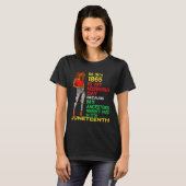 Happy Junetifyは私の独立の日フリーブラック Tシャツ (正面フル)
