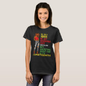 Happy Junetifyは私の独立の日フリーブラック Tシャツ (正面フル)