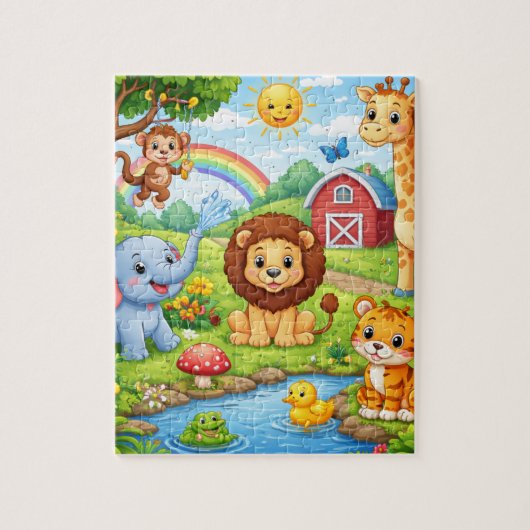 Happy Jungle Jamboree Jigsaw Puzzle ジグソーパズル (縦)