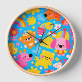 Happy Jungle Wall Clock 壁時計 (正面)