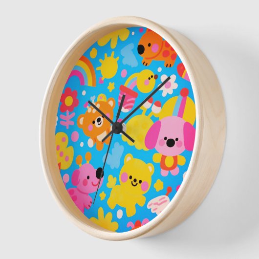Happy Jungle Wall Clock 壁時計 (傾斜)
