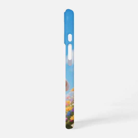 Happy Kawaii Cat Phone Case iPhone 16ケース (左側面)