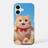 Happy Kawaii Cat Phone Case iPhone 16ケース (裏面)