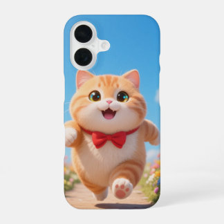 Happy Kawaii Cat Phone Case  iPhone 16ケース