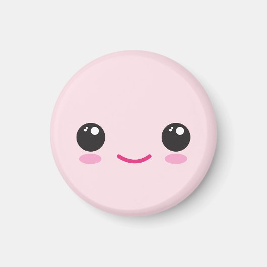 Happy Kawaii Face Magnet マグネット (正面)