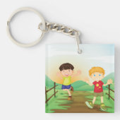 Happy Kidsの遊アウトドア キーホルダー (正面)
