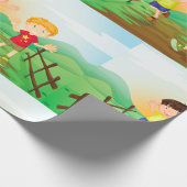 Happy Kidsの遊アウトドア ラッピングペーパー