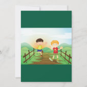 Happy Kidsの遊アウトドア 招待状 (正面)