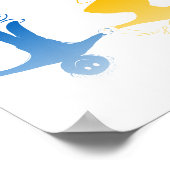 Happy Kids Silhouettes Poster ポスター (角)