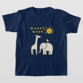 happy kids T shirt Tシャツ (レイダウン)