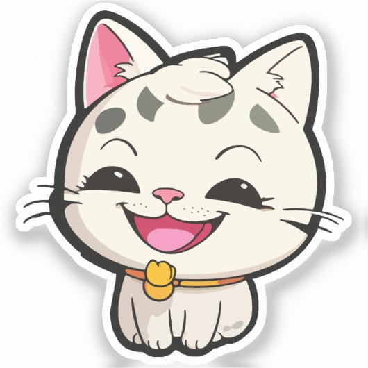 happy kitten シール (正面)