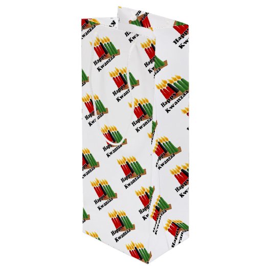 Happy Kwanzaa ワインギフトバッグ (裏面アングル)