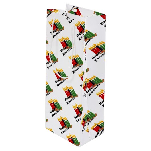 Happy Kwanzaa ワインギフトバッグ (正面アングル)