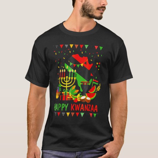 Happy Kwanzaa 7 Principles Of Kwanzaa December 26 Tシャツ (正面)
