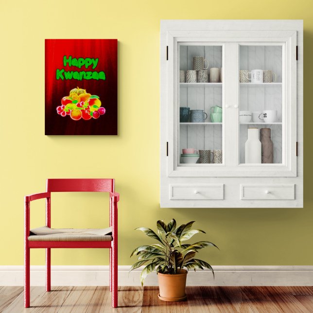 Happy Kwanzaa First Fruits メタルプリント (クリエイターアップロード済み)