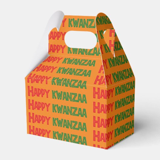 Happy Kwanzaa Greeting フェイバーボックス (正面サイド)