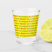 Happy Kwanzaa Greeting 2 ショットグラス (正面)