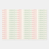 Happy Kwanzaa Greetings ラッピングペーパーシート (正面)