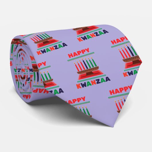 Happy Kwanzaa Kinara ネクタイ (ロール)