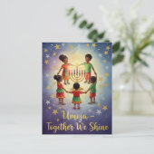Happy Kwanzaa Kinara Postcard ポストカード (スタンド正面)