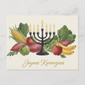 Happy Kwanzaa Kinara Postcard ポストカード (正面)