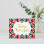 Happy Kwanzaa Kinara Postcard ポストカード (スタンド正面)