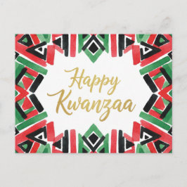 Happy Kwanzaa Kinara Postcard ポストカード