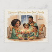 Happy Kwanzaa Kinara Postcard ポストカード (正面)