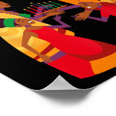 Happy Kwanzaa Kinara-Seven Candle Principle Of K ポスター (角)