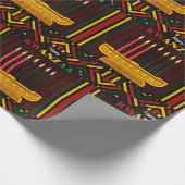 Happy Kwanzaa PopArt ラッピングペーパー (角)