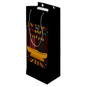 Happy Kwanzaa PopArt ワインギフトバッグ (裏面アングル)
