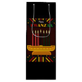 Happy Kwanzaa PopArt ワインギフトバッグ (正面)