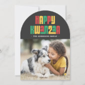 Happy Kwanzaa red green yellow photo シーズンカード (正面)