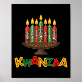 Happy Kwanzaa Seven Principles Of Kwanzaa - Kinara ポスター (正面)